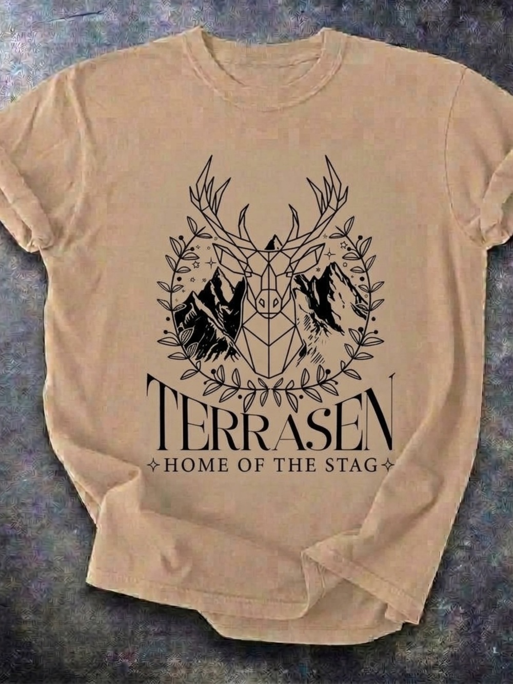 Terrasen Home Of the stag Shirt, Throne of Glass Fantasy Graphic Tee Unisex